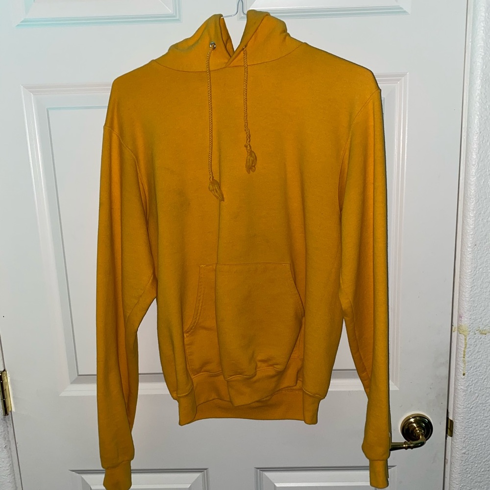 Yellow champion hoodie